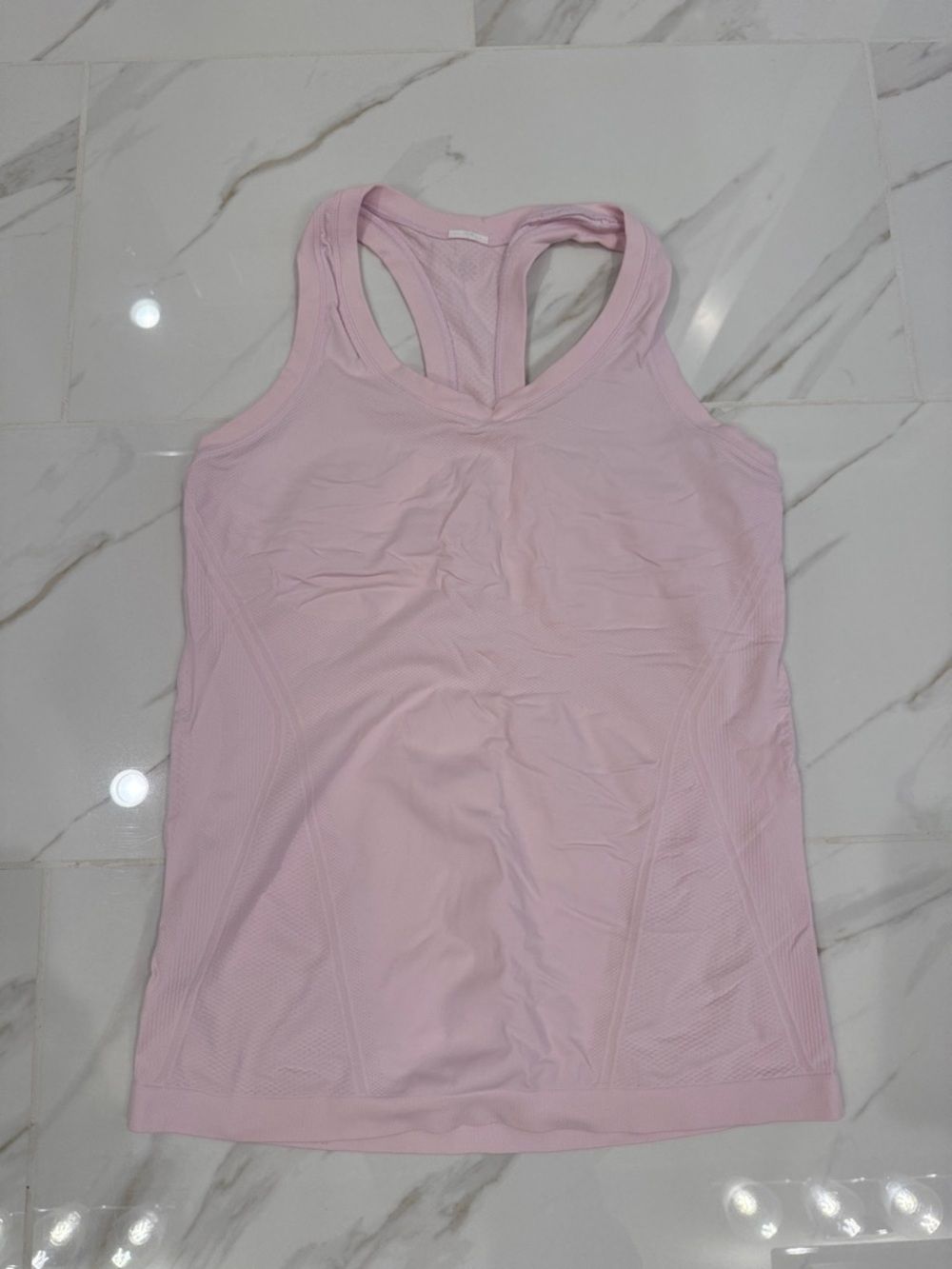 Athleta Light Pink Racerback Performance Tank